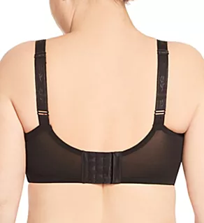 Full Coverage Stretch Lace Underwire Bra Black 38F
