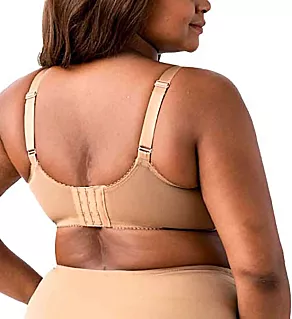 Embroidered Microfiber Underwire Bra Mocha 36D
