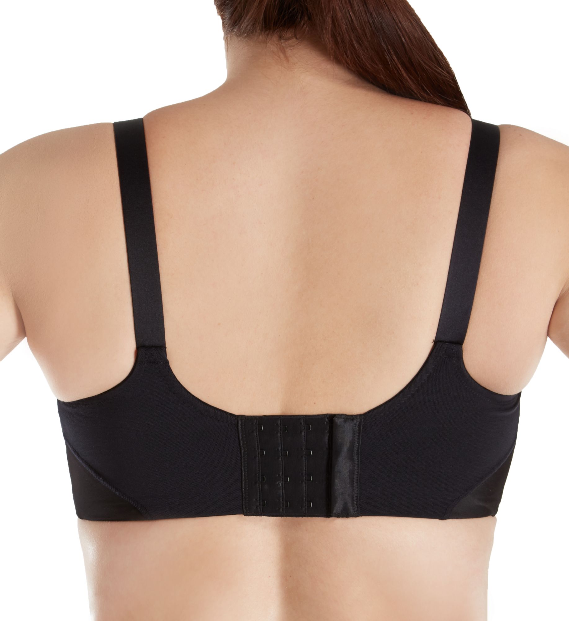 Elila Microfiber Underwire Sports Bra Black 44E  - Image 2