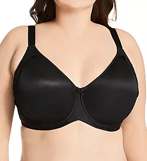 Microfiber & Lace Molded Underwire Black 34E