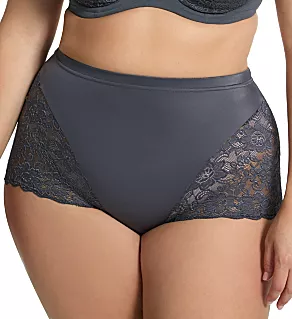 Cheeky Stretch Lace Panties Grey M