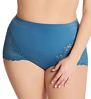 Cheeky Stretch Lace Panties Teal M