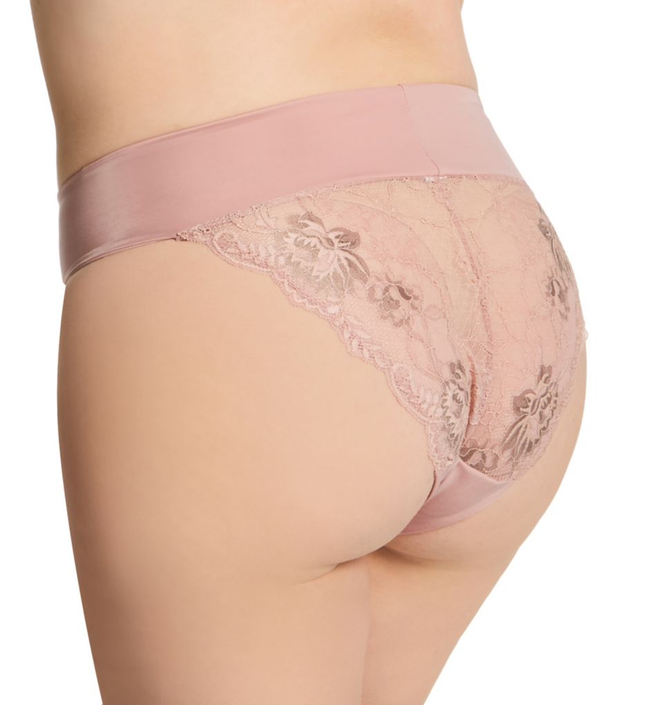 Elila Microfiber & Lace Tanga Panty 3903 - Image 2