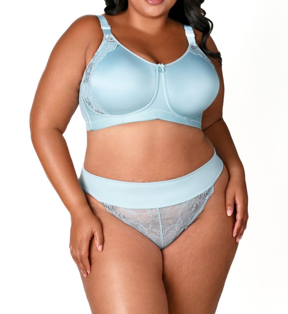 Elila Microfiber & Lace Tanga Panty 3903 - Image 5