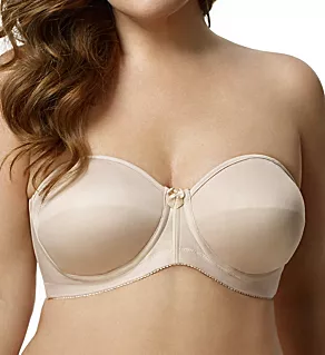 Strapless Molded Spacer Foam Underwire Bra Nude 44D