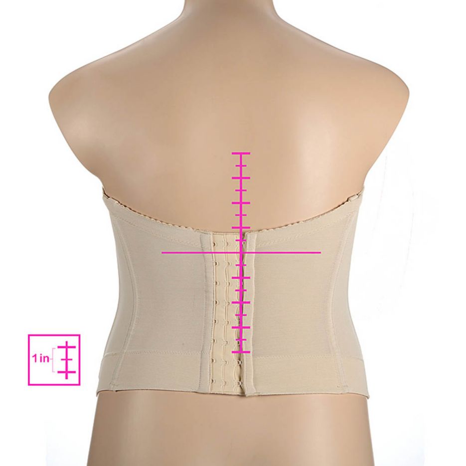 Elila Long Strapless Longline Underwire Bra 6421 - Image 4