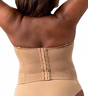 Lace Strapless Longline Underwire Bra Mocha 34G