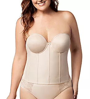Molded Strapless Longline Underwire Bra Nude 42E