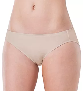 Cotton Hi-Cut Bikini Brief Panty Classic Beige XL