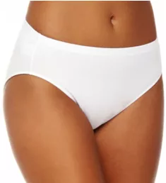 The Essentials Cotton Classic Hi-Cut Brief Panty White M