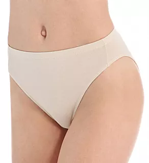 The Essentials Cotton Hi-Cut Brief Panty Classic Beige S