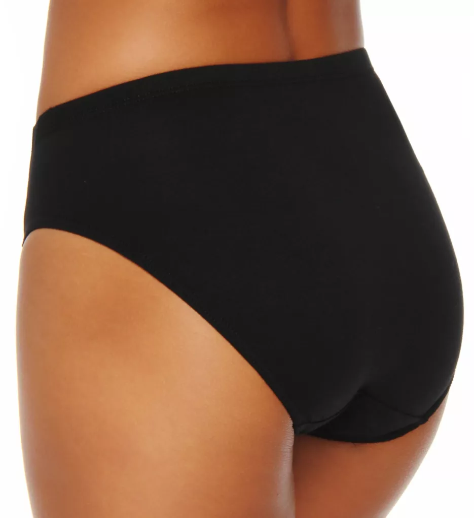 The Essentials Cotton Full High-Cut Brief Panty Black S