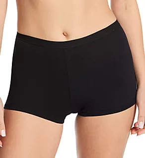 The Essentials Cotton Boyshort Panty Black M