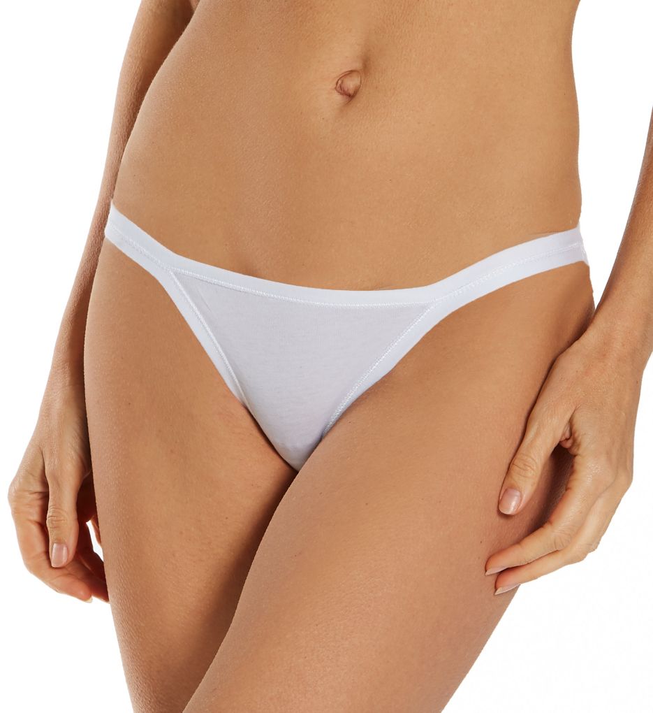 Elita Women's The Essentials Cotton Low Rise Bikini Panty in White | Size XL | HerRoom.com