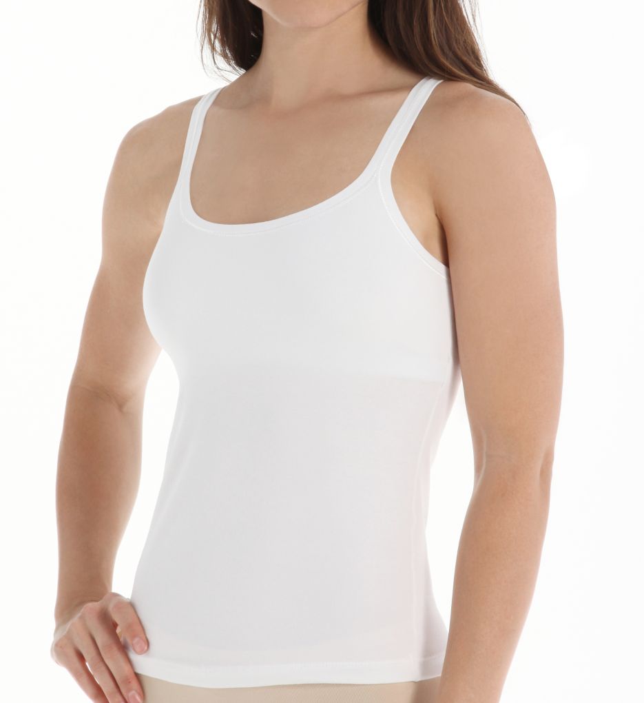 White Tank With Built In Bra