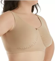 Plus Size Cotton Cami Bra Classic Beige 42