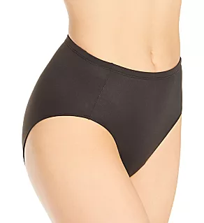 Silk Magic Classic Cut High Cut Brief Panty Ebony M