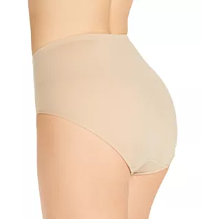 Silk Magic Classic Cut High Cut Brief Panty Classic Beige M