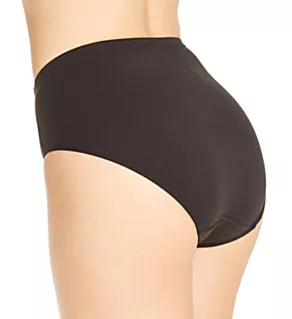 Silk Magic Classic Cut High Cut Brief Panty Ebony M