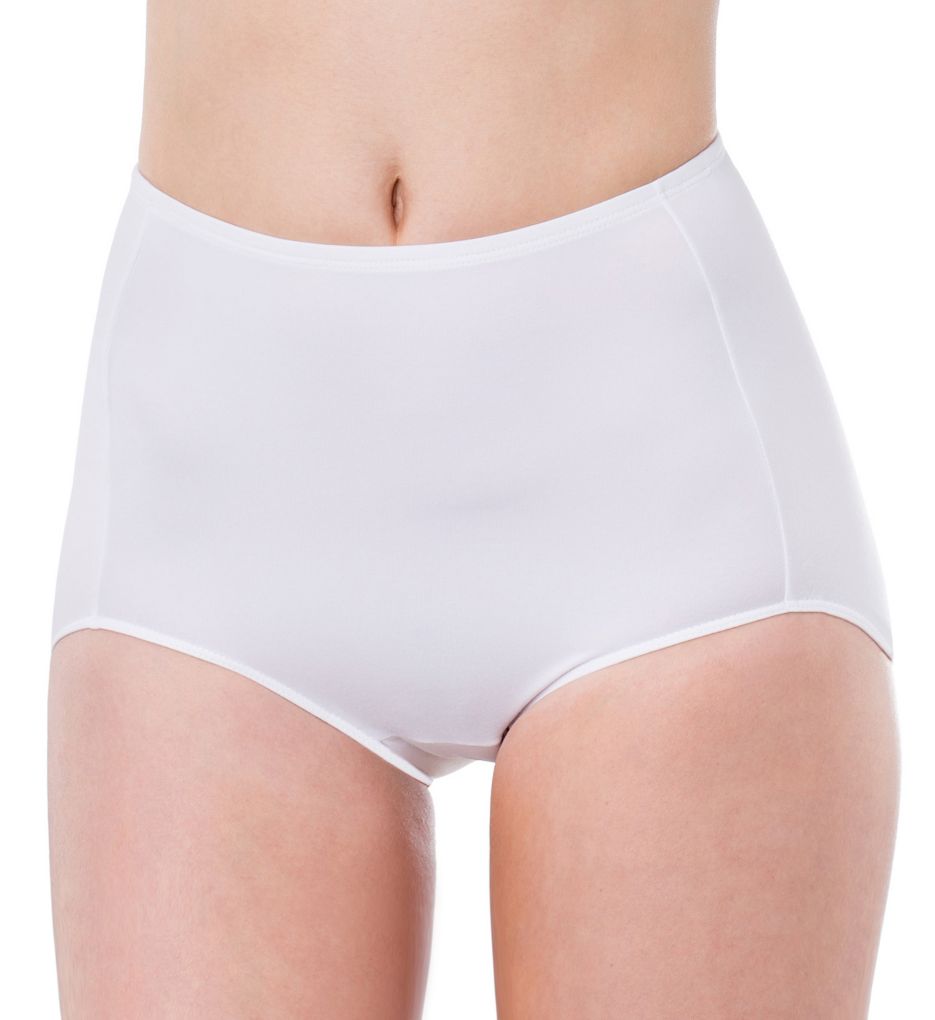 Elita (2293854): Elita 8827 Silk Magic Microfiber Full Cut Brief (Porcelain XL)