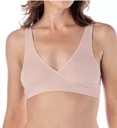 Silk Magic Microfiber Crossover Cami Bra Soft Rose 40