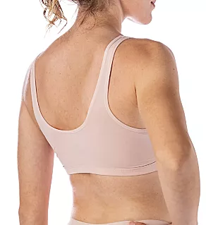 Silk Magic Microfiber Crossover Cami Bra Soft Rose 32