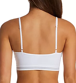 Signature Seamless Mini Crop Top Bra White 32