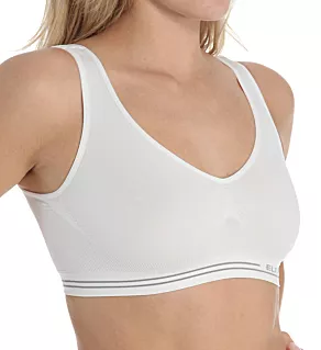 Signature Seamless Molded Crop Top Bra White 34