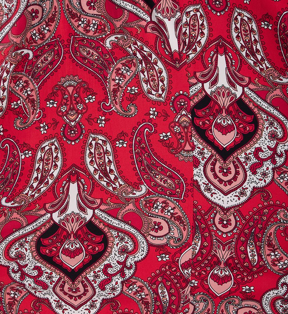 Cranberry Damask Short Caftan-cs1