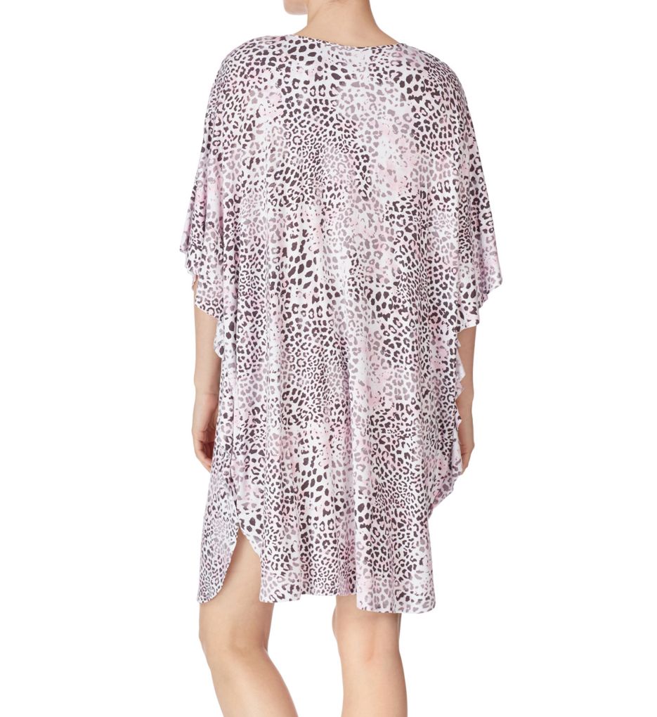 Animal Flutter Sleeve Short Caftan