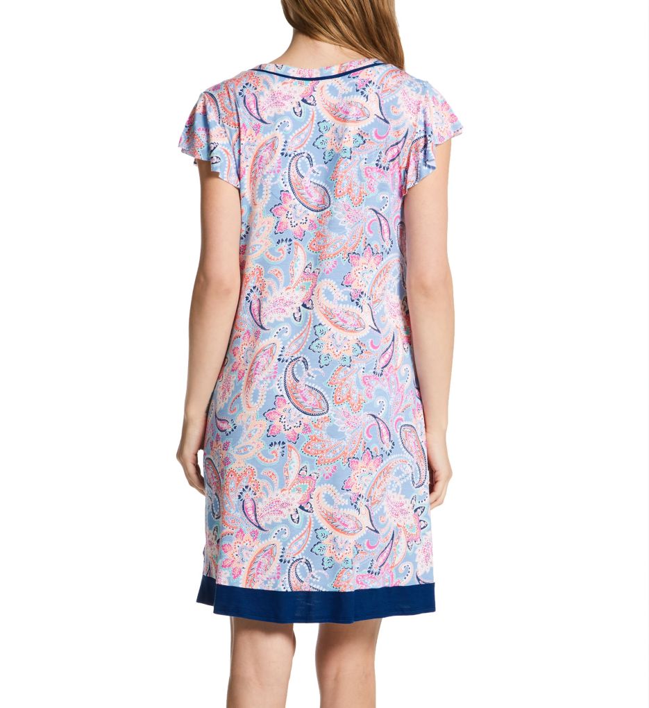 Ellen Tracy Paisley Short Sleeve Chemise 8025597 - Image 2