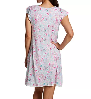 Paisley Flutter Sleeve Chemise
