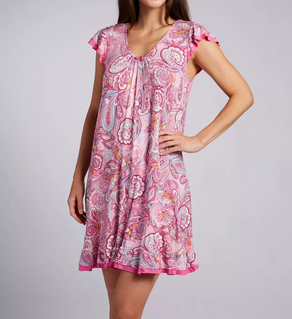 Jersey Short Sleeve Chemise Paisley S