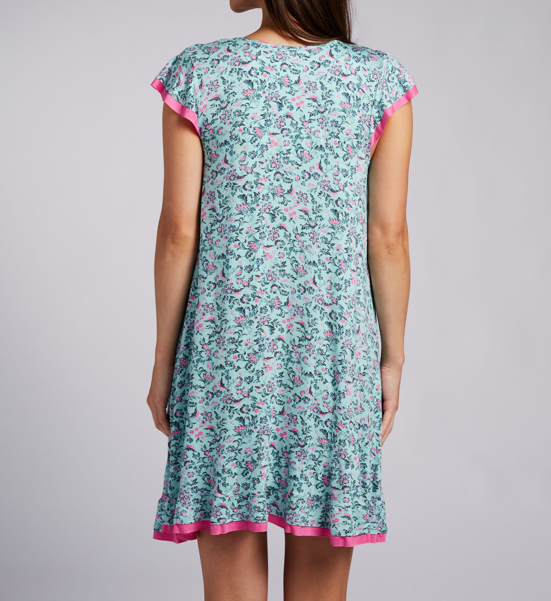 Ellen Tracy Jersey Short Sleeve Chemise 8025648 - Image 2