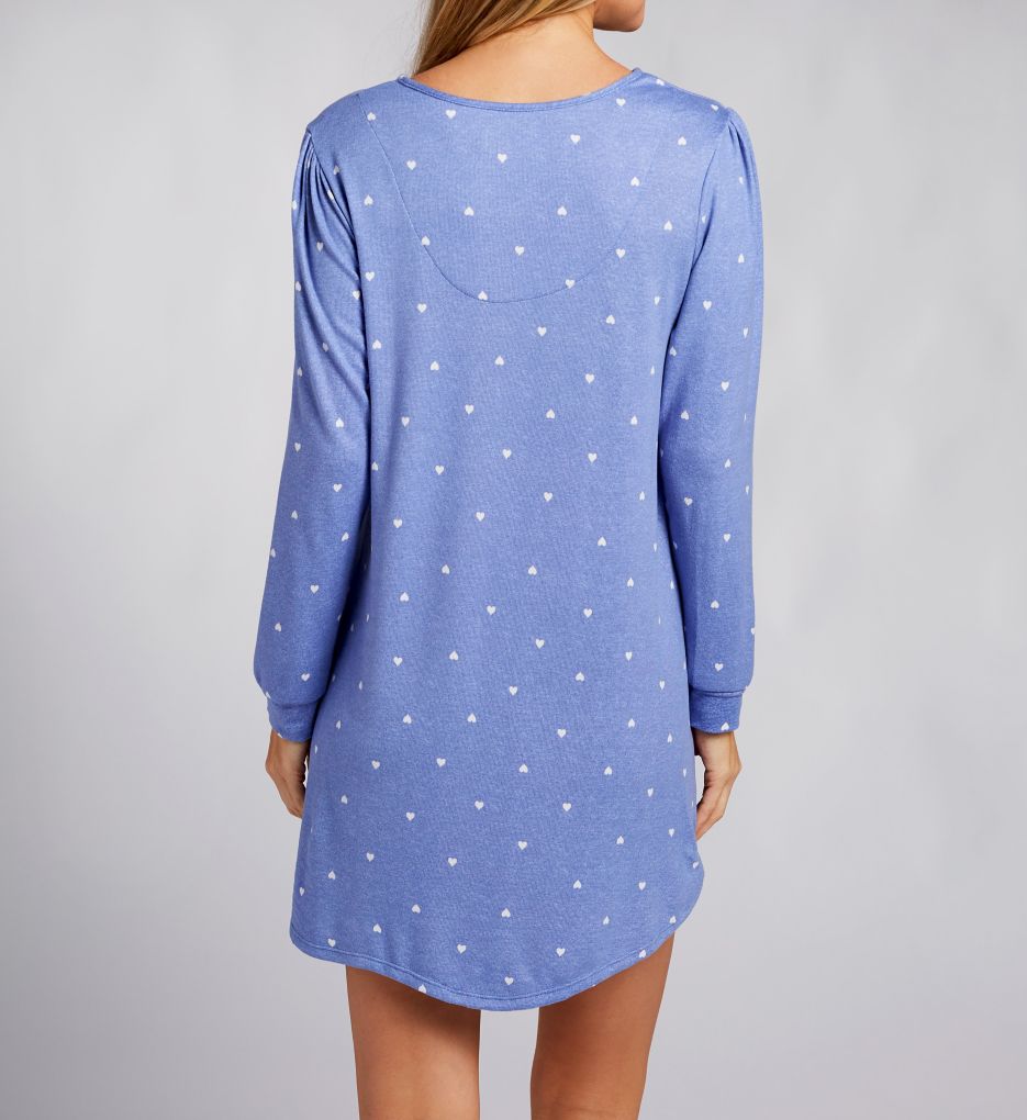 Ellen Tracy Brushed Sweater Knit Long Sleeve Sleepshirt 8025653 - Image 2