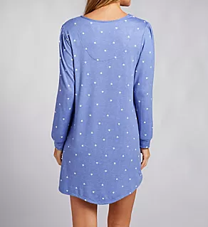 Brushed Sweater Knit Long Sleeve Sleepshirt