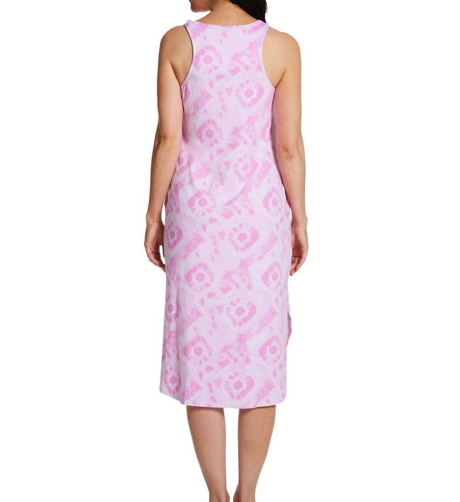 Ellen Tracy Lavender Tie Dye Midi Lounge Dress Lavender Tie Dye S  - Image 2