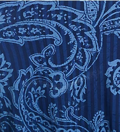 Blue Paisley Sleeveless Midi Sleepshirt Blue Paisley S