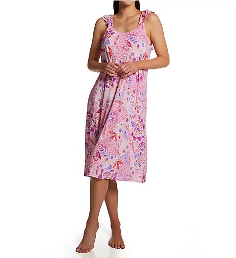 Ellen Tracy Multi Floral Sleeveless Midi Gown 8225628