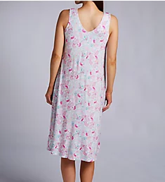 Paisley Sleeveless Midi Gown w/ Soft Bra