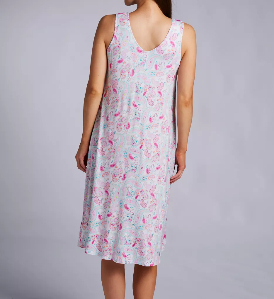 Ellen Tracy Paisley Sleeveless Midi Gown w/ Soft Bra 8225634 - Image 2