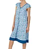 Ellen Tracy Blue Ditsy Short Sleeve Midi Gown 8325610 - Image 1