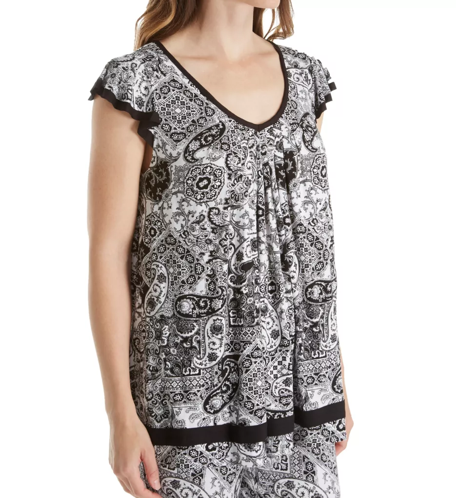 Yours to Love Short Sleeve Top Paisley S