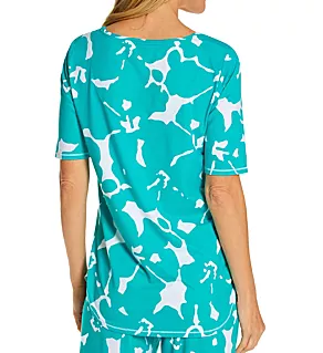 Printed Tunic Top Hibiscus S