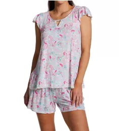 Paisley Flutter Sleeve Short PJ Set