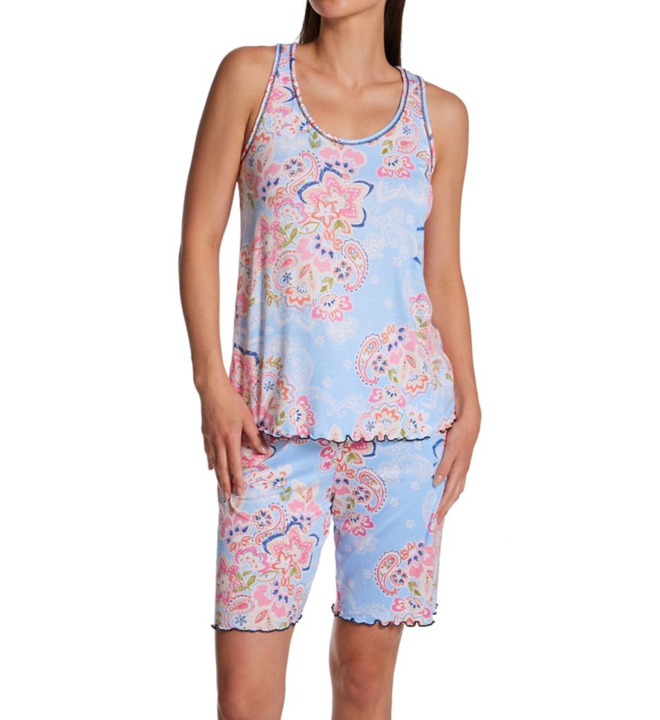 Ellen Tracy Paisley Tank Short PJ Set Paisley S  - Image 1