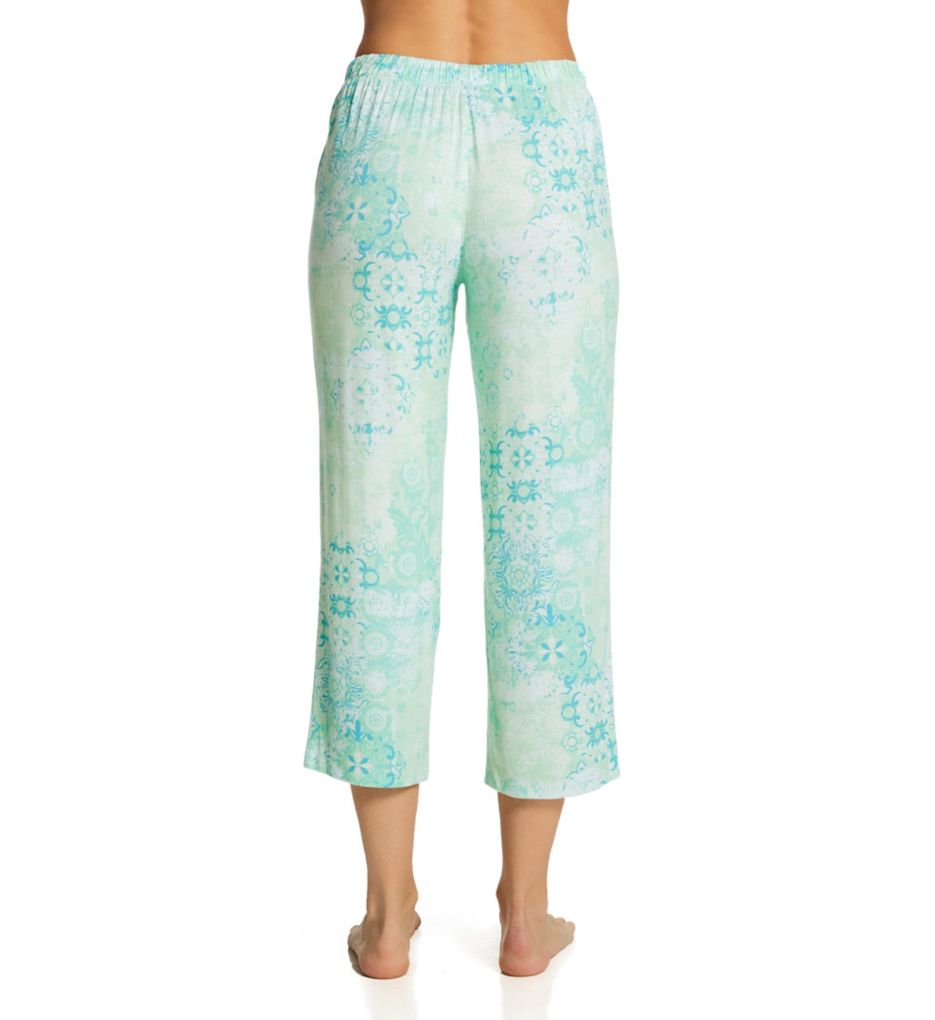 Green Medallion Cropped Pant