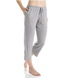 Yours to Love Cropped Sleep Pant Grey Heather Dot S