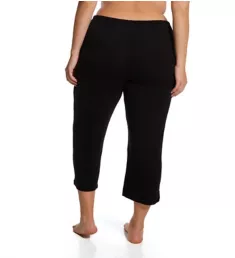 Plus Yours to Love Cropped Sleep Pant Black 1X