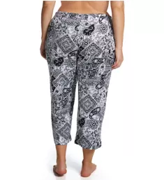 Plus Yours to Love Cropped Sleep Pant Paisley 1X